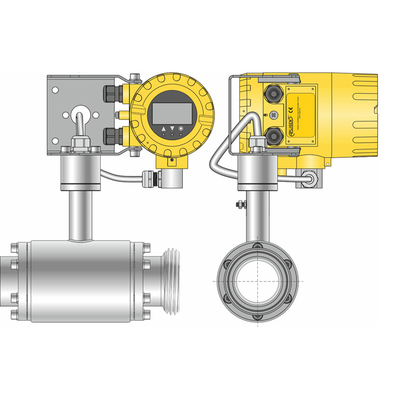Przepływomierz elektromagnetyczny PEM-1000 z przyłączami higienicznymi DIN i Clamp